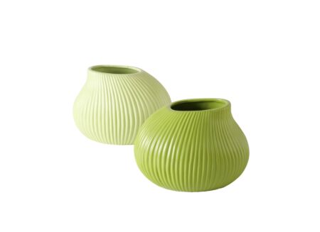 Vaas Porty H14cm - keramiek - mat groen