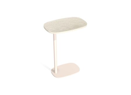 Bijzettafel Cup 50x33cm - HPL - travertin tivoli & sable