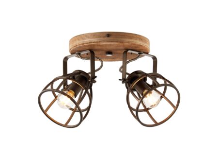 Opbouwspot Matrix met 2 spots 2x28W E14