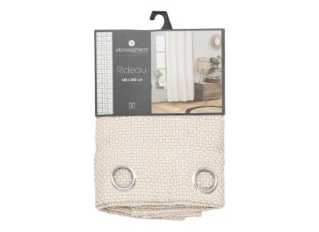 Gordijn Wild 140x260cm - polyester - taupe