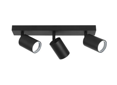 Opbouwspot Inaki 3xGU10 - aluminium - zwart