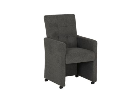 Stoel Bilbao 59x57x97cm - stof - antraciet