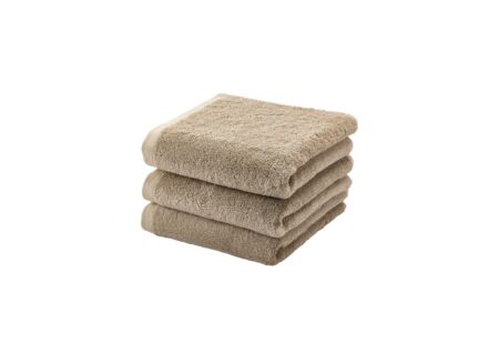 Handdoek Londen 55x100cm - katoen - almond