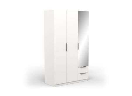Kleerkast Ghost 119cm - decor - wit