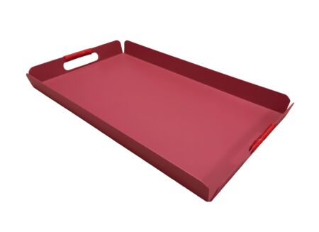 Dienblad Tray 60x35cm - aluminium - rood