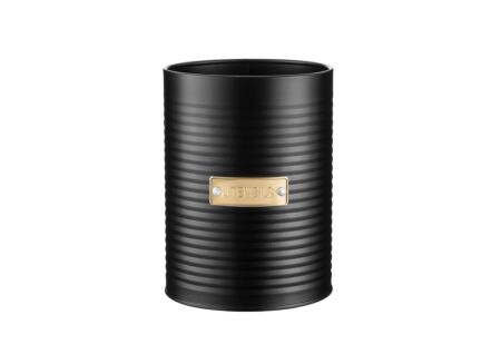 Spatelpot  H15cm metaal zwart