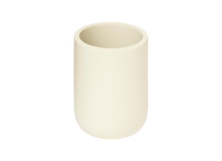 Beker Duo Ø7,2x10,1cm - polystone - ivoor