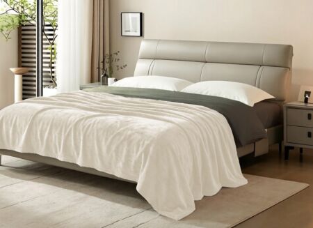 Plaid 220x240cm - microvezel - beige Plaid 220x240cm - microvezel - beige