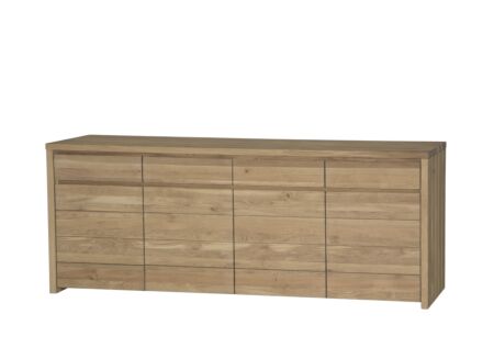 Dressoir Amarillo  225cm - eik massief & decor - naturel