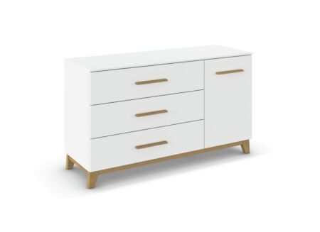 Commode 120x42x69cm - decor - wit