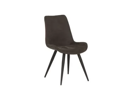 Chaise Fuel tissu anthracite - Chaise Fuel 52x60x85,5cm - acier - anthracite