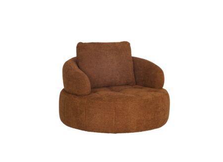 Draaifauteuil Lepanto stof - sunglow orange