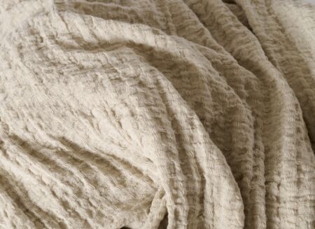 Plaid Biarritz 150x200cm - katoen - greige
