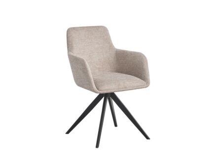 Draaistoel Sirius 57x60x83cm - stof - beige