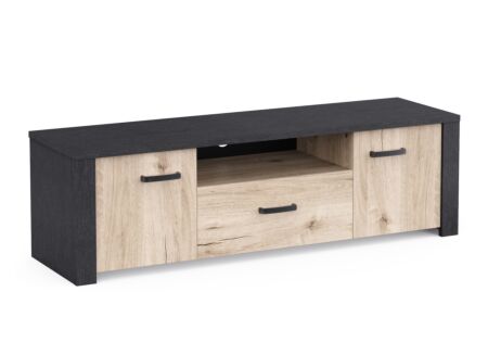 Tv-meubel Aubrac 148cm - decor - royal oak & ebben