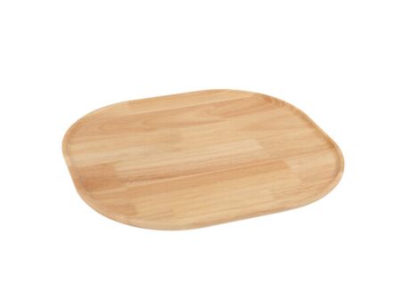 Dienblad 44x44,5cm - rubberhout - naturel