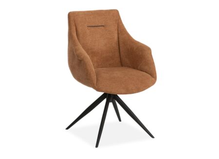Draaistoel Colin stof - cognac