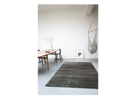 Foto ambiance - Tapis Spirit 240x300cm - polyester - gris foncé