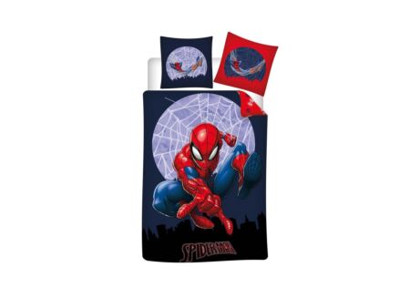 Dekbedovertrek Spiderman 140x200cm - polyester/katoen - multicolor