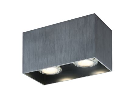 Opbouwspot met 2 spots 2x50W GU10