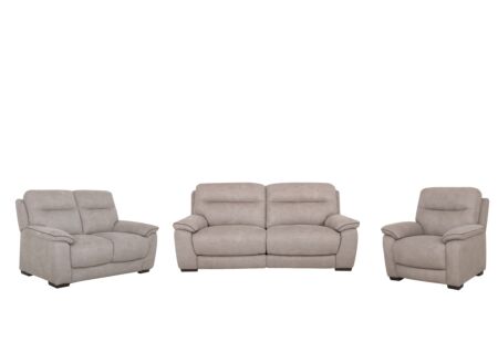 Zetel Judd 2,5+2+1-zit - stof - silver grey