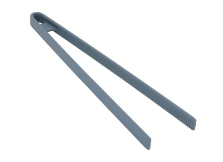 Serveertang 29cm - silicone/ijzer - grijs