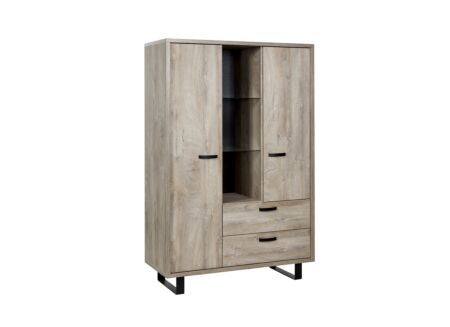 Kast Como 2 120cm - melamine - humus eik