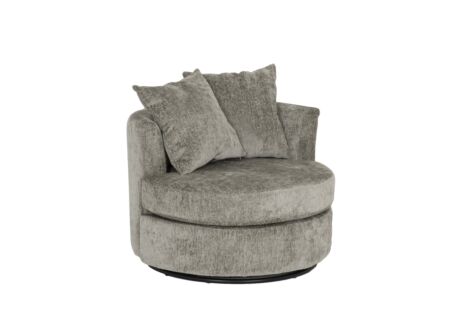 Draaifauteuil Dynamo 93,5x88x84cm - stof - greige