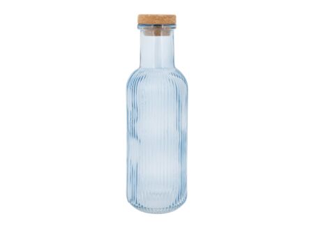 Waterfles Raya 1L - glas - blauw