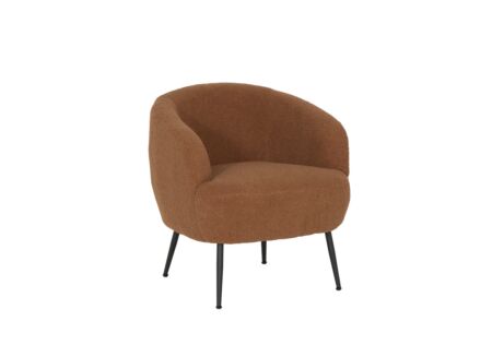Fauteuil Teddy Bear 68x70x73cm - bouclé - roest