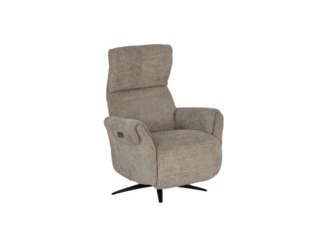 Relaxzetel Cult elektrisch - stof - khaki met stroomkabel en massagefunctie