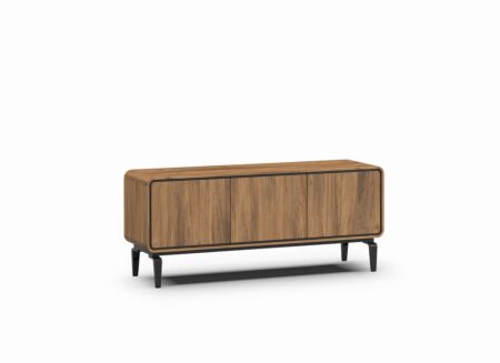 Tv-meubel 163cm - melamine - brushed walnut nature