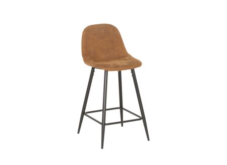 Barstoel Speech ZH65cm - stof - cognac
