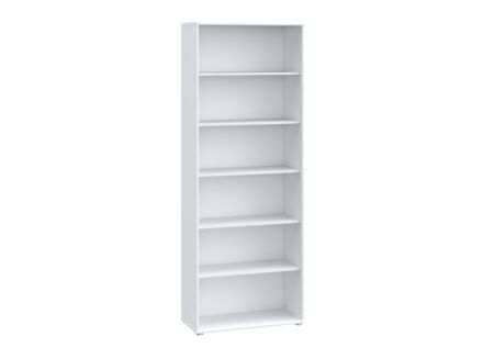 Boekenkast Topic 74x35x198cm - decor - wit