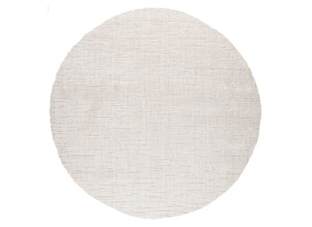 Rond tapijt Madagaskar Ø160cm - polyester - wit