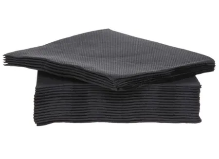 Serviette CT Prof 25x25cm zwart, 40 stuks