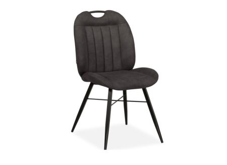 Stoel Nowie Zorro 52,5x62x92cm - stof - antraciet