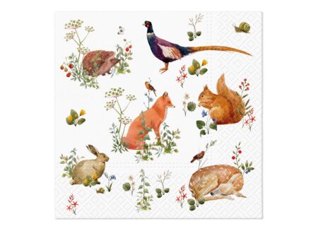 33x33cm - papier - multicolor - 20 stuks