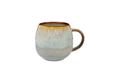 Mok Soraya Pearl 44cl - porselein - grijsgroen