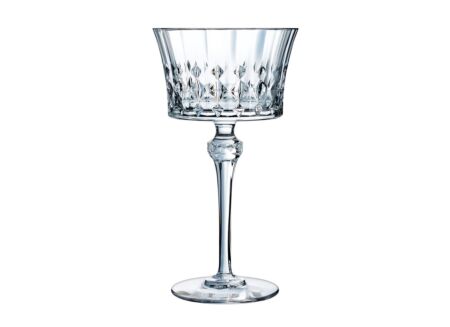 Cocktailglas Lady Diamond 23cl - glas - transparant set van 4