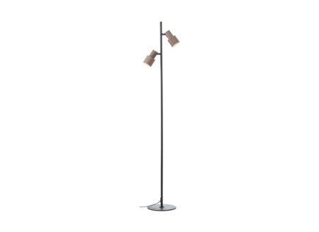 Staande lamp Cadiz GU10 H140cm - aluminium - zwart/brons