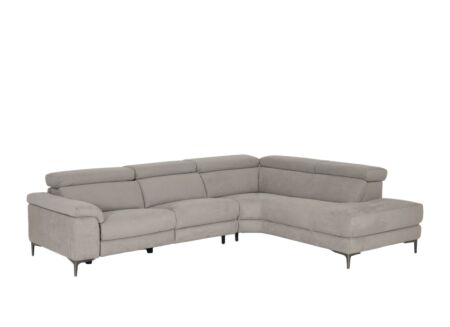 Hoeksalon Cell 295x232cm - stof - grijs