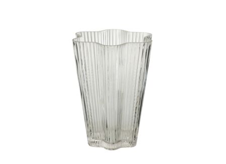 Vase Clara H20cm - verre - transparent