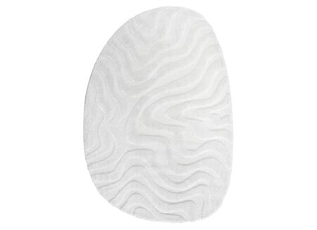 Tapijt Madagaskar 160x230cm - polyester - wit