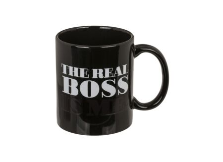 Mok The Real Boss 32,5cl - keramiek - zwart