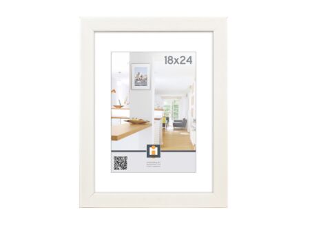 Fotokader Livorno 24x18cm - hout massief - wit