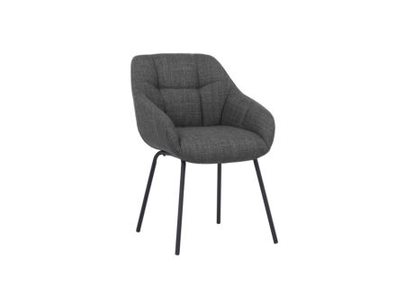 Stoel Navajo 57,5x65x85cm - stof - grijs