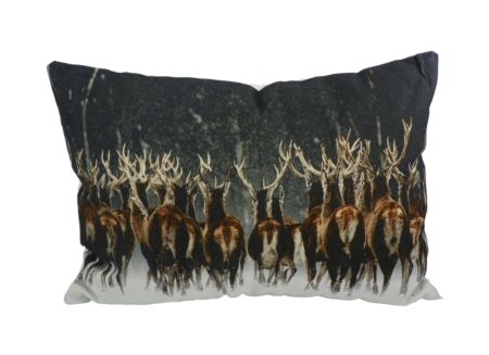 Kussen Kudde herten  50x35cm - katoen - multicolor