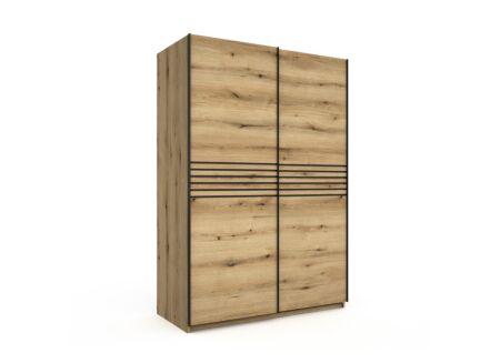 Schuifdeurkast Kato 150cm - melamine - etna eik