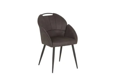 Chaise coque ST2005  tissu anthracite - Chaise coque ST2005  55x60x87,5cm - tissu - anthracite